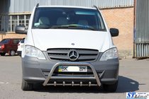 Mercedes Viano 2004–2014 Prednji zaščitni lok WT003/004 (nerjaveče jeklo) 60 mm, z napisom fotografija 3