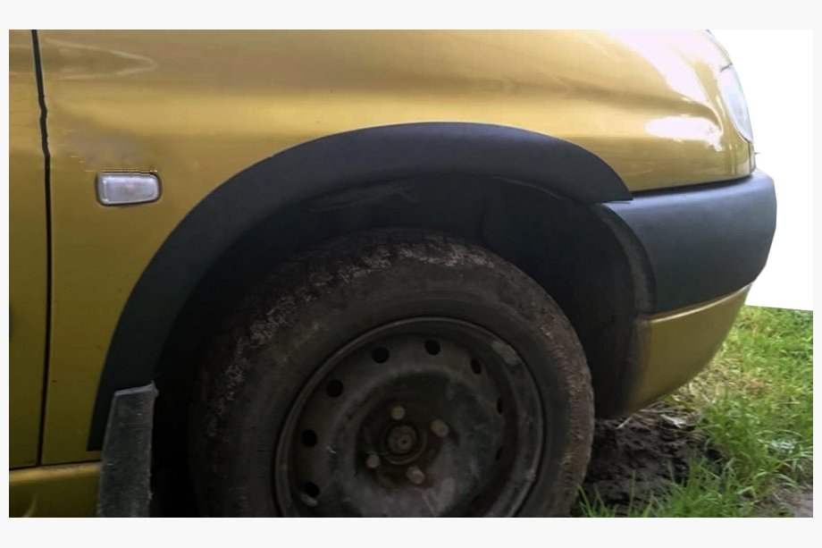 Peugeot Partner 1996–2008 Plastične obrobe kolotekov (4 kos, črne) Image