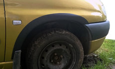 Peugeot Partner 1996–2008 Plastične obrobe kolotekov (4 kos, črne) fotografija 1