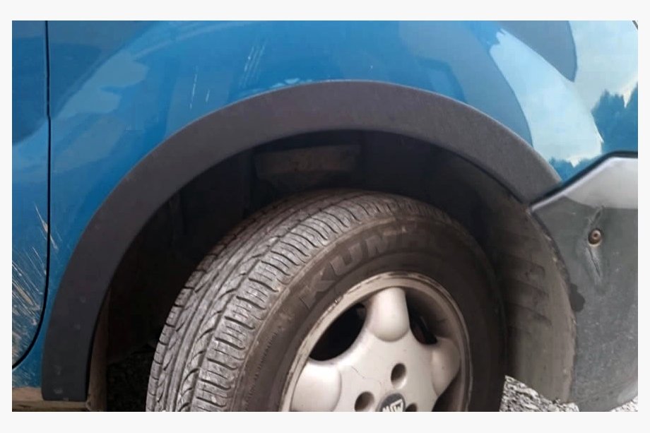 Renault Kangoo 1998–2008 Obrobe kolotekov (4 kosi, črne) Plastika Image