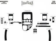 Mercedes Vito W638 1996–2003 Obloge armaturne plošče Meric (1996-1999) Aluminij fotografija 8