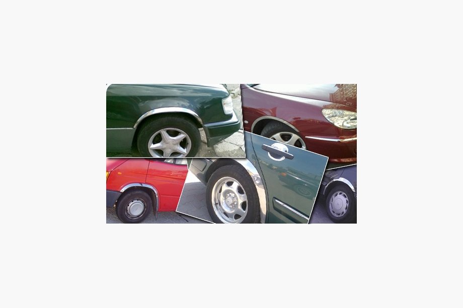 Volkswagen Polo 2010–2017 Nerjaveče obrobe blatnikov (4 kosi) Fotografija 6