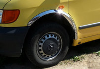 Mercedes Vito W638 1996–2003 Nerjaveče obrobe blatnikov (4 kosi) fotografija 2