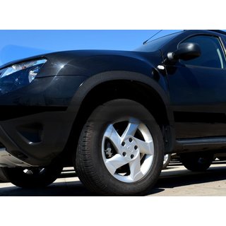 Obrobe kolesnih lokov (4 kosi, črna kovina) Dacia Duster 2008–2018 fotografija 1