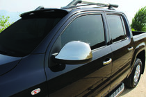 Volkswagen Amarok 2010–2022 Kromirani pokrovi ogledal (2 kosa, nerjavno jeklo) fotografija 1