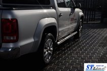 Volkswagen Amarok 2010–2022 Stranske cevi (2 kos, nerjaveče jeklo) fotografija 2