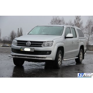 Sprednji zaščitni lok ST018-2 (nerjavno jeklo) Volkswagen Amarok 2010–2022 fotografija 3
