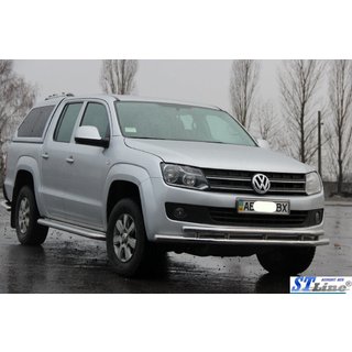 Sprednji zaščitni lok ST018-2 (nerjavno jeklo) Volkswagen Amarok 2010–2022 fotografija 4
