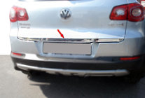 Volkswagen Tiguan 2007–2016 Zaščitna letev roba prtljažnika (nerjaveče jeklo) fotografija 9