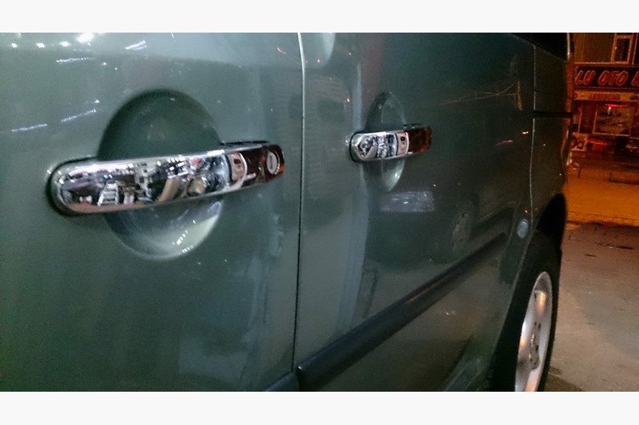 Volkswagen Caddy 2004–2010 Pokrovi kljuk (nerjaveče jeklo) 3 kosi, OmsaLine - italijansko nerjavece jeklo Fotografija 5