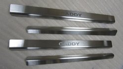 Volkswagen Caddy 2010–2015 Obloge pragov vrat Natanika Standard (4 kosi, nerjavno jeklo) fotografija 2