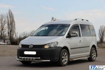 Volkswagen Caddy 2010–2015 Sprednja zaščitna cev Shark ST015 (nerjaveče jeklo) fotografija 2