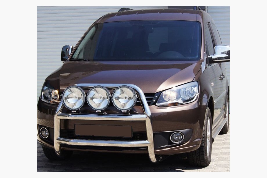 Volkswagen Caddy 2010–2015 Sprednji zaščitni lok WT016 (Ø 60 mm, nerjaveče jeklo) Image