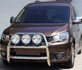 Volkswagen Caddy 2010–2015 Sprednji zaščitni lok WT016 (Ø 60 mm, nerjaveče jeklo) fotografija 1