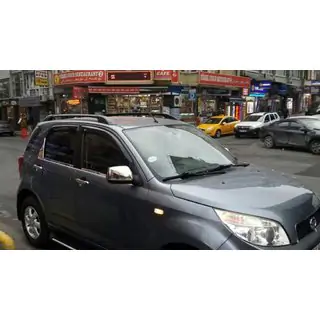Kromirani pokrovi ogledal (2 kosa, nerjavno jeklo) Daihatsu Terios 2006–2017 fotografija 2
