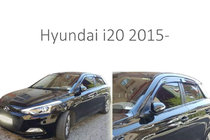 Hyundai I-20 2014–2020 Vetrni deflektorji za okna (4 kosi, Perflex) fotografija 1