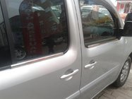 Renault Kangoo 2008–2020 Zunanje okrasne letve stekel (4 kosi, nerjavno jeklo) 2 kosa, Carmos - turško nerjaveče jeklo fotografija 4