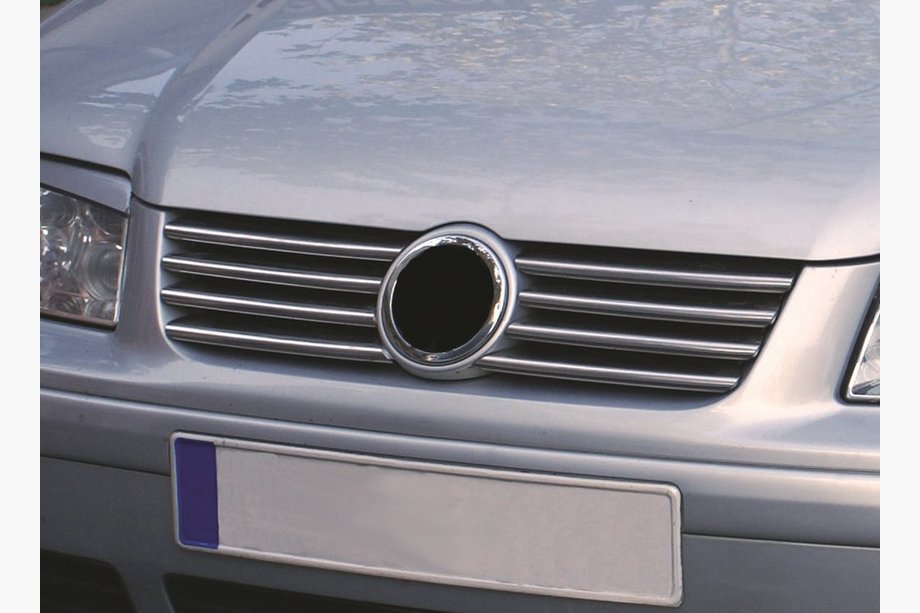 Volkswagen Bora 1998–2004 RAZPRODAJA! Kromirane letvice za masko (6 kos, nerjavno jeklo) Image