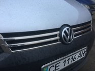 Volkswagen Caddy 2010–2015 Okrasne letvice za masko (2 kosa, nerjavno jeklo) OmsaLine - italijansko nerjavno jeklo fotografija 6