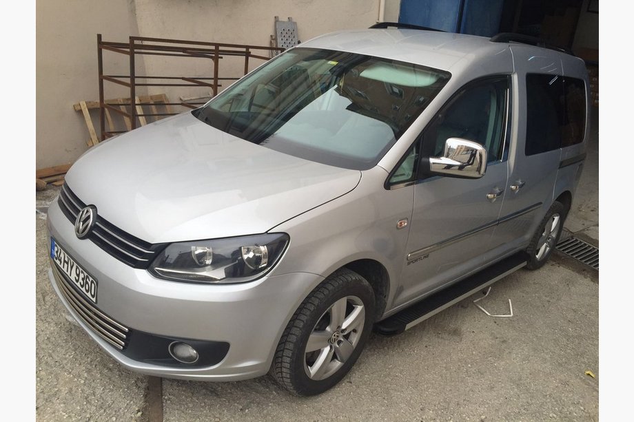 Volkswagen Caddy 2004–2010 Kromirani pokrovi ogledal (2 kosa) Kromirana plastika Fotografija 2