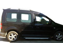 Volkswagen Caddy 2004–2010 Stranske stopnice Allmond Grey (2 kos, aluminij) fotografija 1