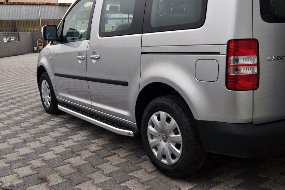 Volkswagen Caddy 2010–2015 Stranske stopnice Fullmond (2 kos, aluminij) Image