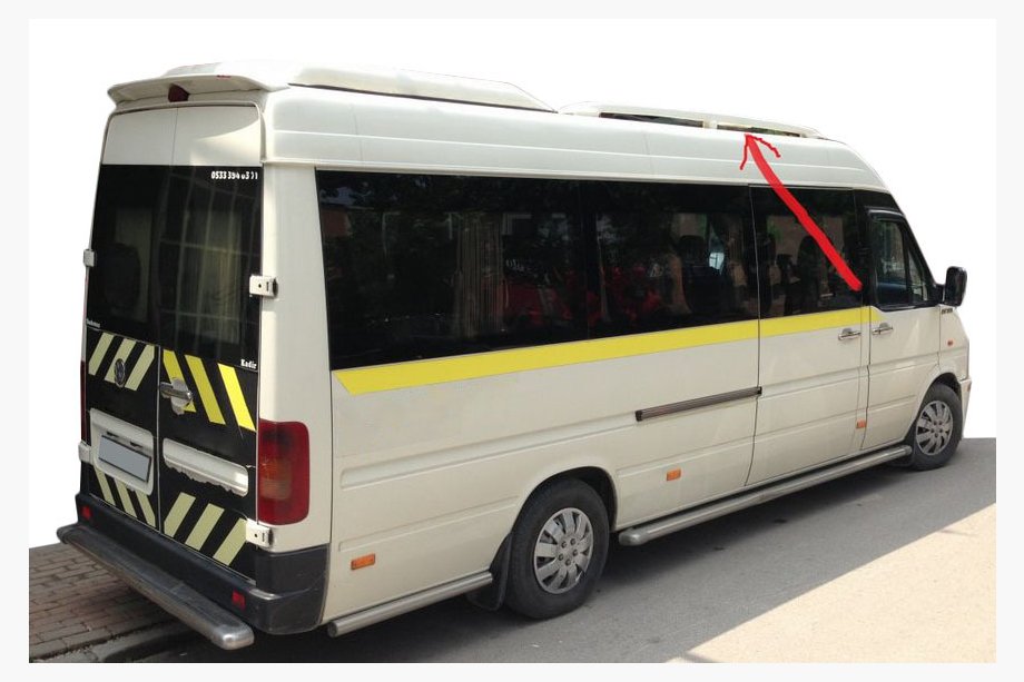 Mercedes Sprinter W901/902/903/904/905 1995–2006 Strešni relingi (za lakiranje, 2 kos) Image