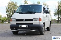 Volkswagen T4 Transporter 1990–2003 Spodnja enojna valovita zaščitna cev ST007 (nerjaveče jeklo) 51 mm fotografija 5