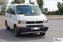 Volkswagen T4 Transporter 1990–2003 Spodnja enojna valovita zaščitna cev ST007 (nerjaveče jeklo) 51 mm fotografija 6