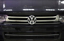 Volkswagen T5 2010–2015 Obloge maske (Omsa, 4 kos, nerjavno jeklo) fotografija 1