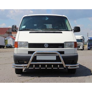 Sprednji zaščitni lok WT003 Plus-2 (nerjaveče jeklo) Volkswagen T4 Caravelle/Multivan 1990–2003 fotografija 2