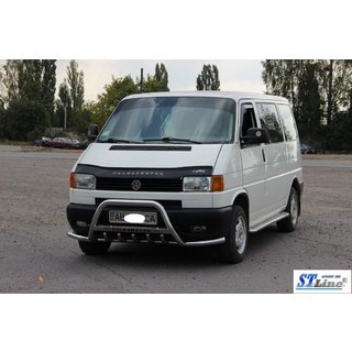 Sprednji zaščitni lok (bullbar) WT003 Plus-1 (nerjavno jeklo) Volkswagen T4 Transporter 1990–2003 fotografija 2