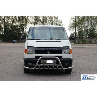 Sprednji zaščitni lok (bullbar) WT003 Plus-1 (nerjavno jeklo) Volkswagen T4 Transporter 1990–2003 fotografija 3