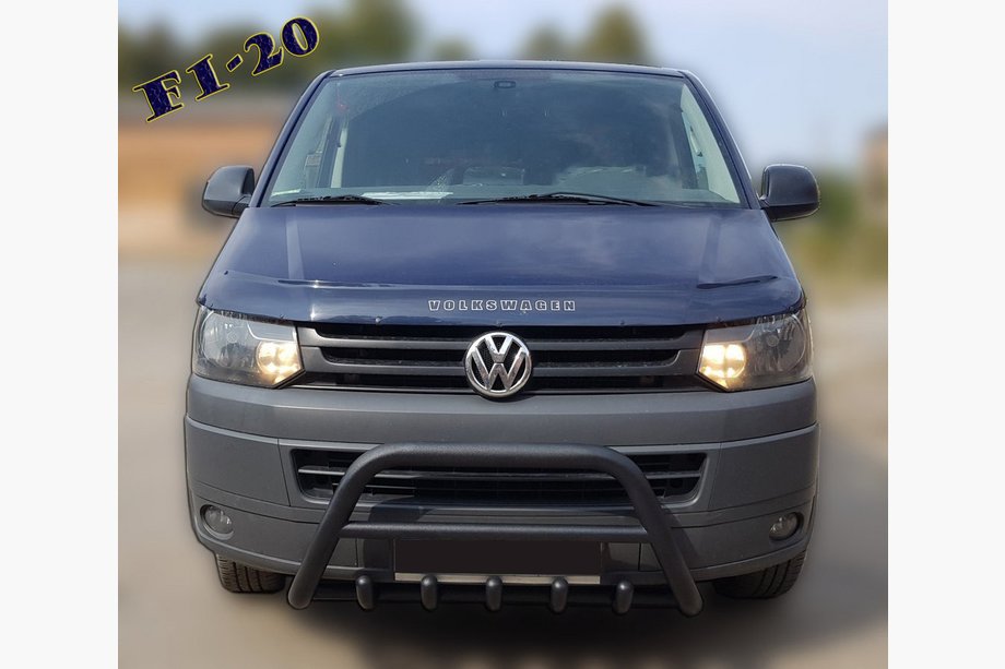 Volkswagen T5 2010–2015 Bullbar WT003 Black (nerjavno jeklo) Image