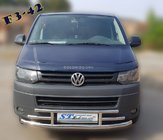 Volkswagen T5 2010–2015 Sprednji zaščitni lok F3-42 (inox) fotografija 4