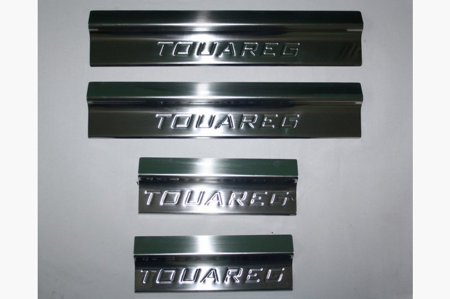 Volkswagen Touareg 2002–2010 Široke obloge pragov (4 kosi, nerjavno jeklo) Image