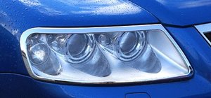 Volkswagen Touareg 2002–2010 Kromirani pokrovi sprednjih žarometov 2003-2008 (2 kosa, plastika) fotografija 1