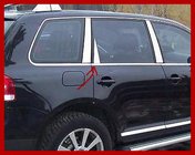 Volkswagen Touareg 2002–2010 Kromirani pokrovi stebričkov vrat (6 kosov, nerjaveče jeklo) fotografija 12