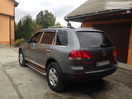 Volkswagen Touareg 2002–2010 Strešne vzdolžne letve, kromirane (plastične noge) Kovinska noga fotografija 6