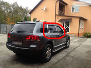 Volkswagen Touareg 2002–2010 Kromirani pokrovi stebričkov vrat (6 kosov, nerjaveče jeklo) fotografija 9