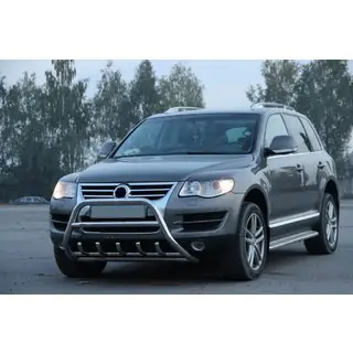 Sprednji zaščitni lok WT003 Special (nerjavno jeklo) Volkswagen Touareg 2002–2010 fotografija 3