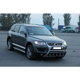 Sprednji zaščitni lok WT003 Special (nerjavno jeklo) Volkswagen Touareg 2002–2010 fotografija 2