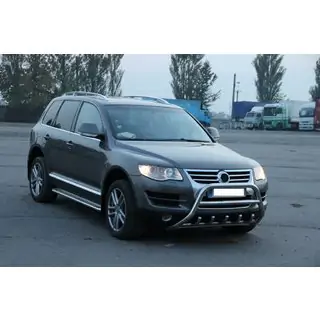 Sprednji zaščitni lok WT003 Special (nerjavno jeklo) Volkswagen Touareg 2002–2010 fotografija 2