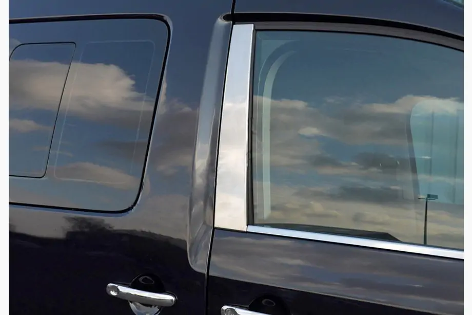 Volkswagen Caddy 2010–2015 Obloge stebričkov (2 kosa, nerjavno jeklo) Image