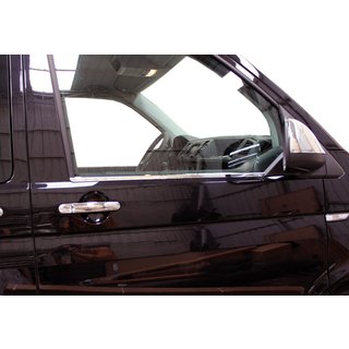 Okenske obrobe (2 kos, nerjaveče jeklo) Volkswagen T6 2015–2024 fotografija 3