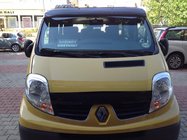 Renault Trafic 2001–2015 Vizir na vetrobransko steklo (črn sijaj, 5 mm) fotografija 6