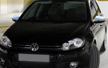 Volkswagen Golf 6 2008–2014 Pokrovi ogledal (HB, 2 kosa, nerjavno jeklo) OmsaLine - italijansko nerjaveče jeklo fotografija 1