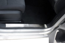 Seat Leon 2005–2012 OmsaLine notranje obloge pragov (2 kos, nerjaveče jeklo) fotografija 1