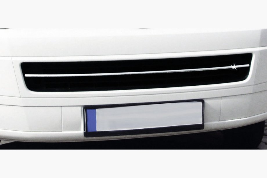 Volkswagen T5 Multivan 2003–2010 Obloga spodnje rešetke (nerjavno jeklo) Fotografija 3