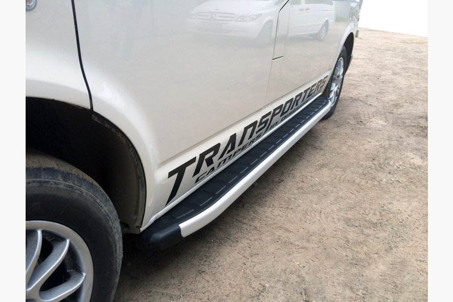 Volkswagen T6 2015–2024 Stranski pragovi Fullmond (2 kosa, aluminij) Image